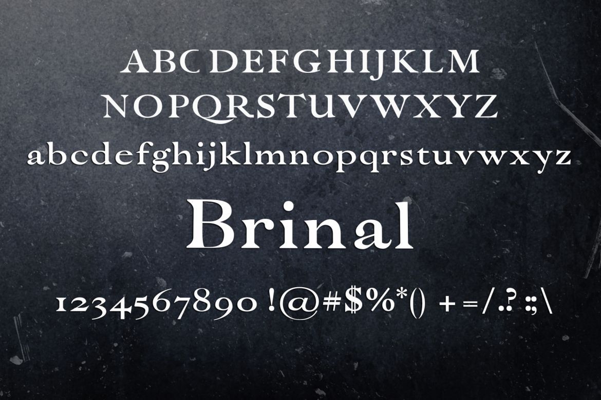 Brinal Serif Font alternate