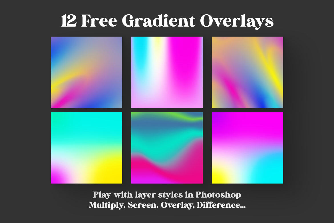 Free Color Gradient BG & Overlays 2 - view 4
