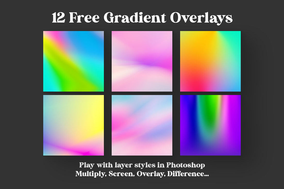 Free Color Gradient BG & Overlays 2 - view 3