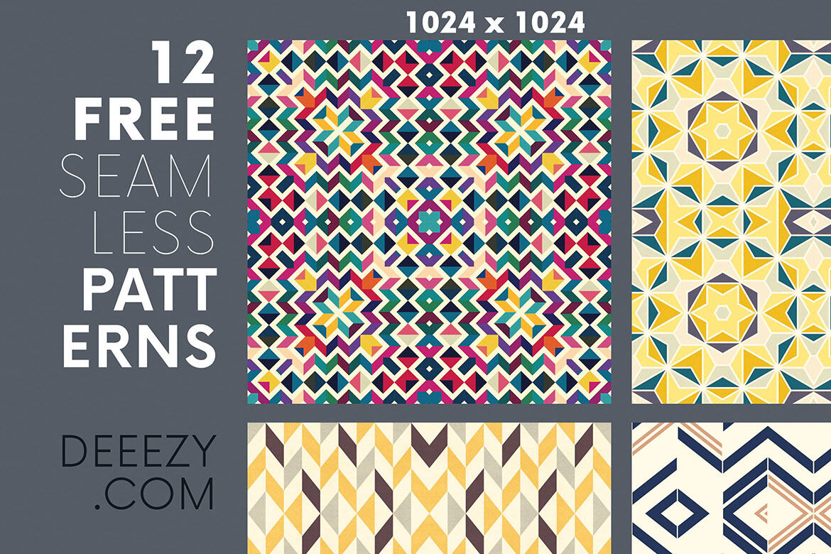 12 Free Modern Geometric Patterns 5 - view 2