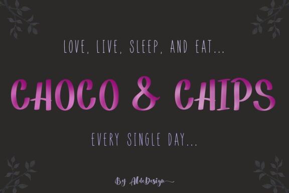Choco & Chips - Free Font