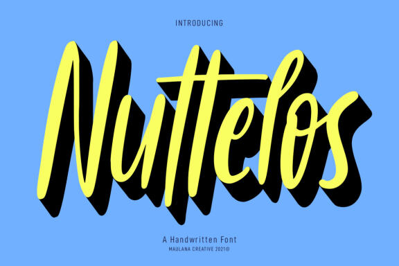 Nuttelos Handwritten - Free Font