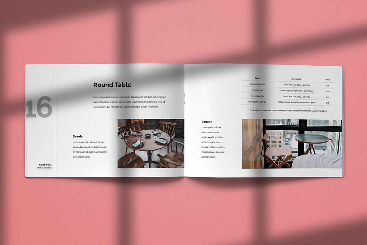Hanabi Works - Free Interior Brochure Template - view 8