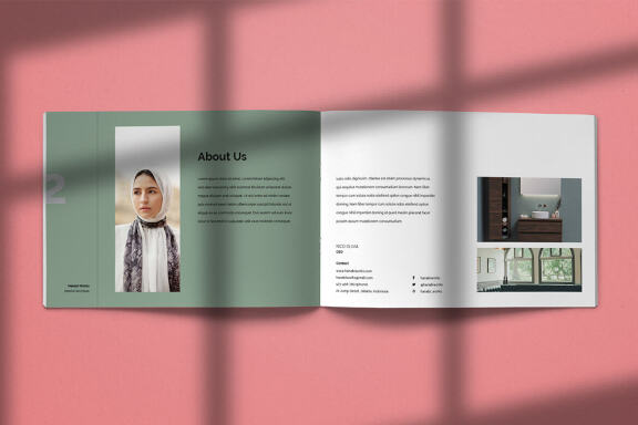 Hanabi Works - Free Interior Brochure Template