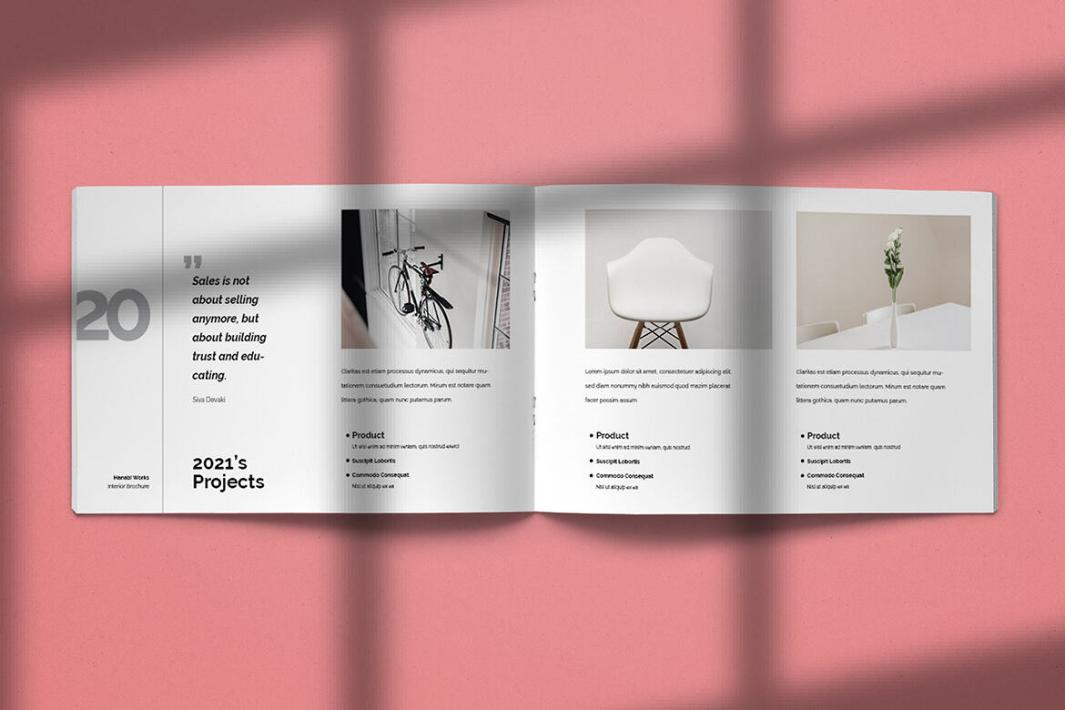 Hanabi Works - Free Interior Brochure Template - view 10