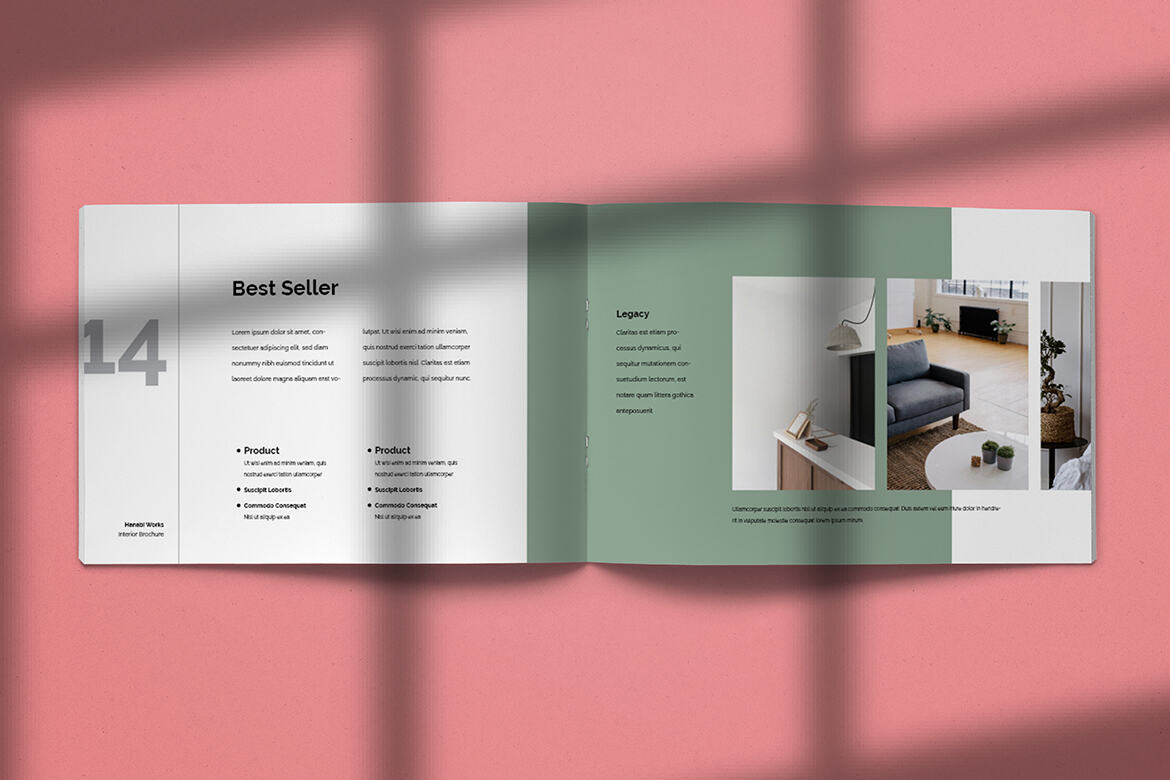 Hanabi Works - Free Interior Brochure Template - view 7