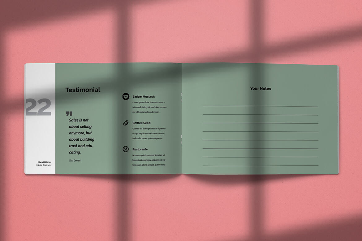 Hanabi Works - Free Interior Brochure Template - view 11