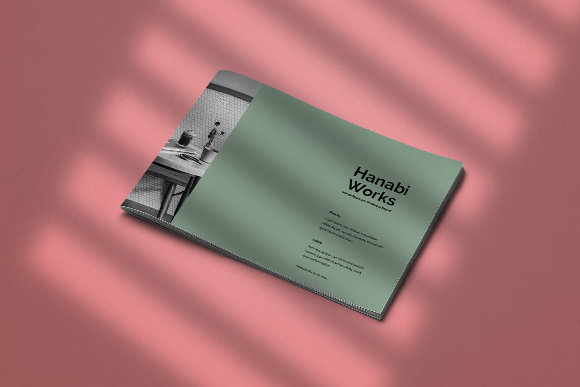 Hanabi Works - Free Interior Brochure Template - view 13