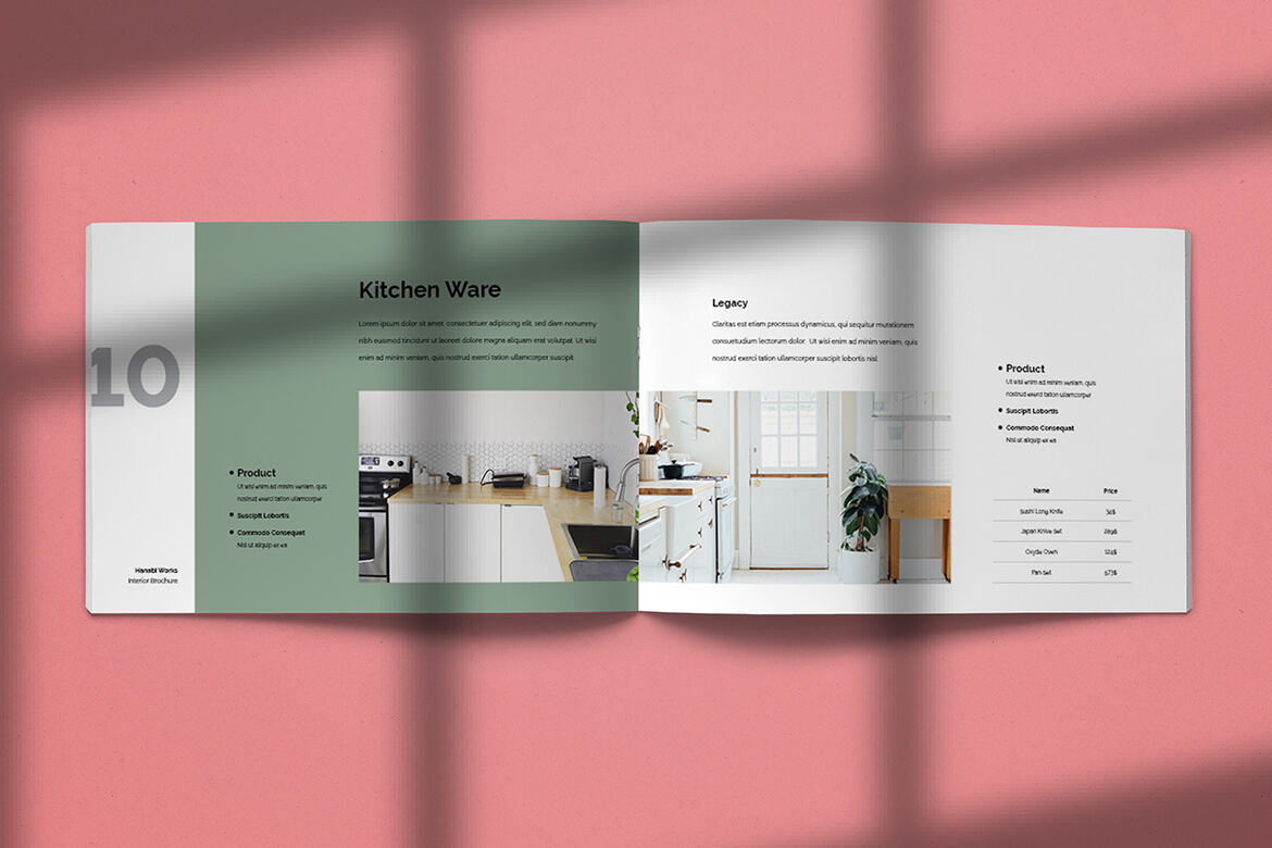 Hanabi Works - Free Interior Brochure Template - view 5