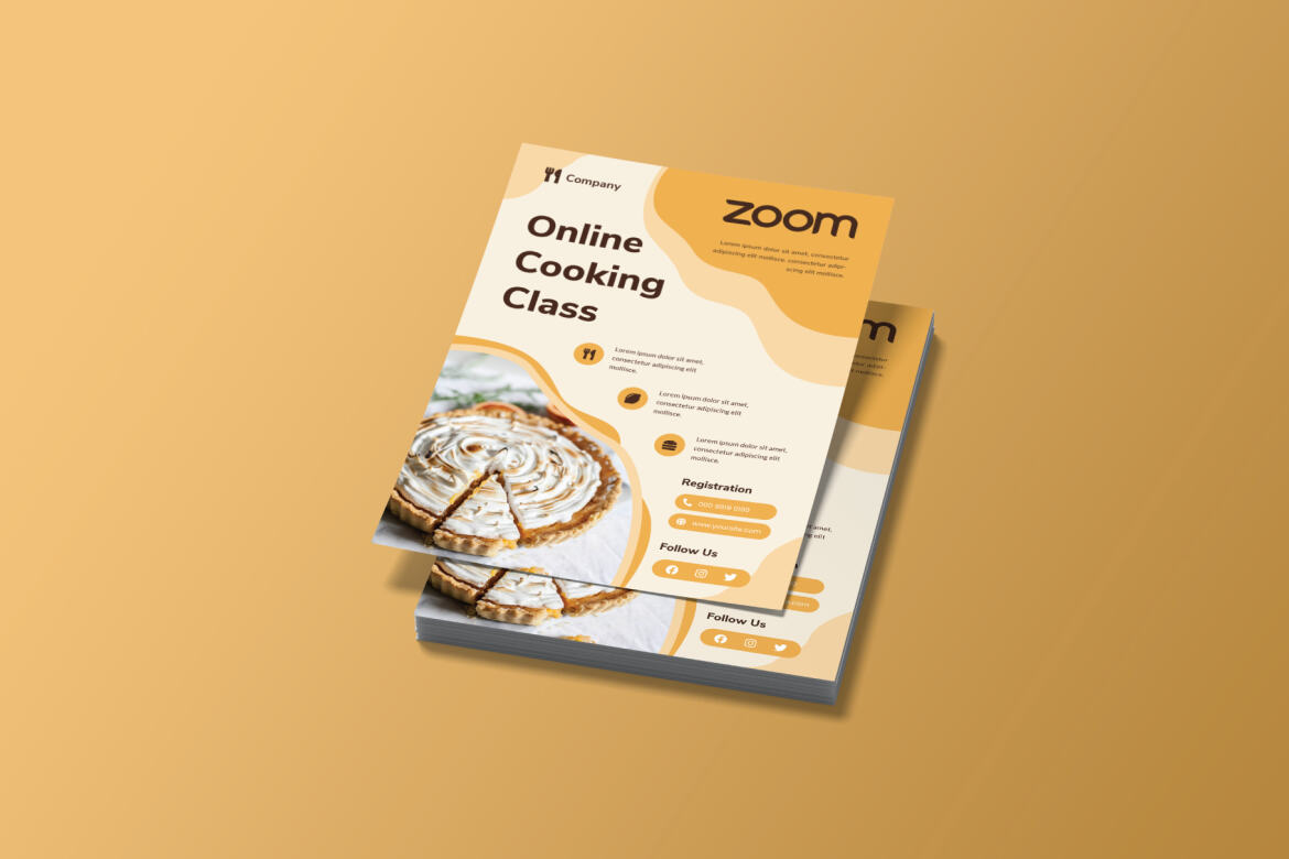 FREE Online Cooking Class Flyer Template alternate