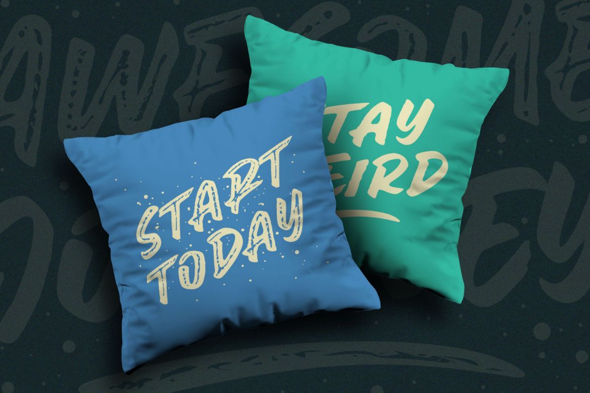 Awesome Journey brush font - view 3