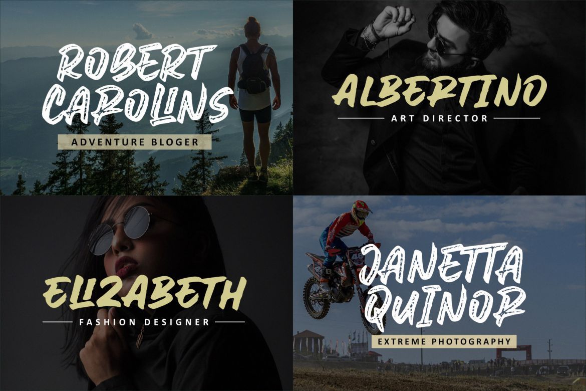 Awesome Journey brush font - view 5