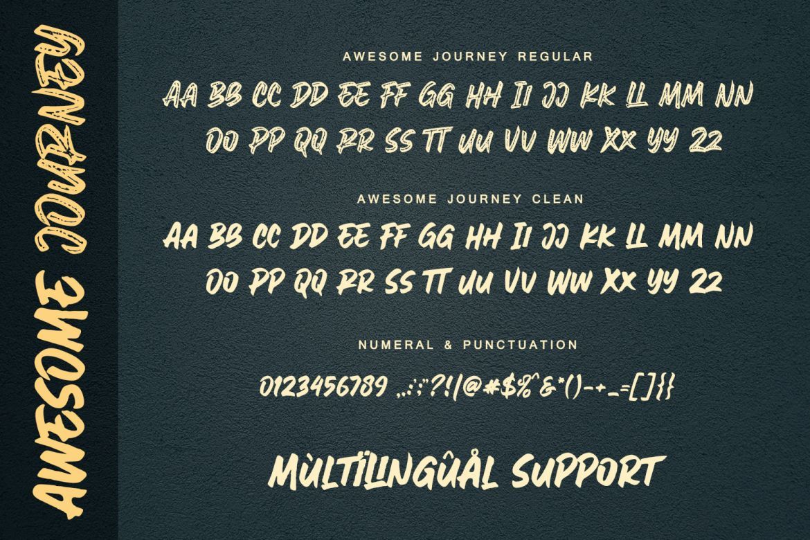 Awesome Journey brush font - view 13