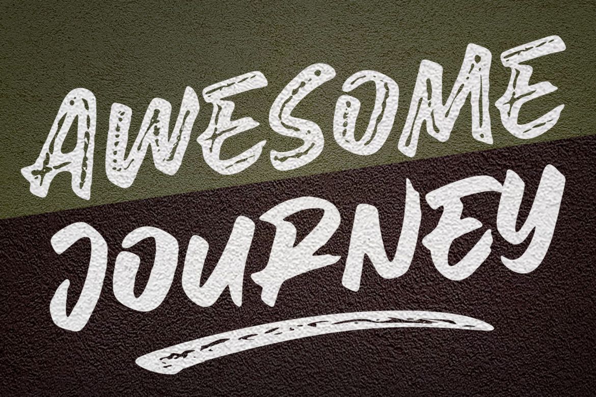 Awesome Journey brush font - view 14