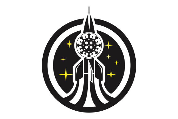 Covid 19 will go vector graphic