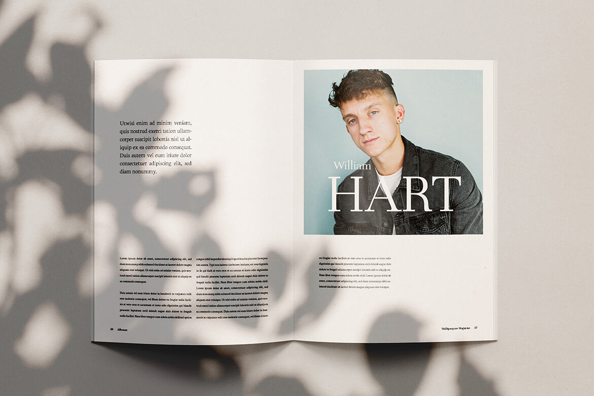 Albouze - Minimalist FREE Magazine Template - view 9