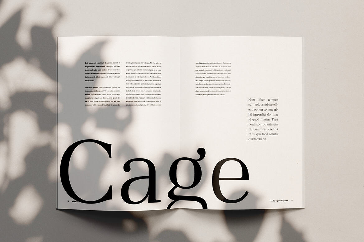 Albouze - Minimalist FREE Magazine Template - view 5