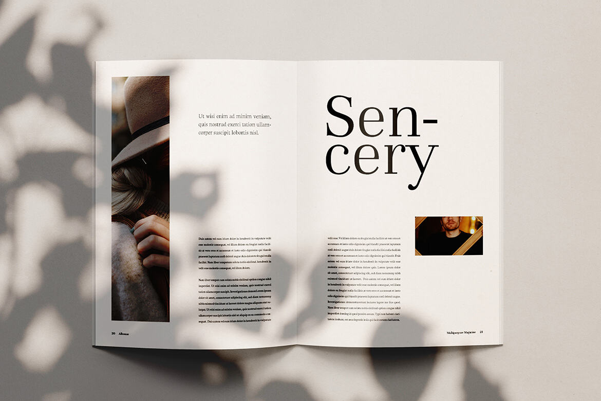 Albouze - Minimalist FREE Magazine Template - view 11