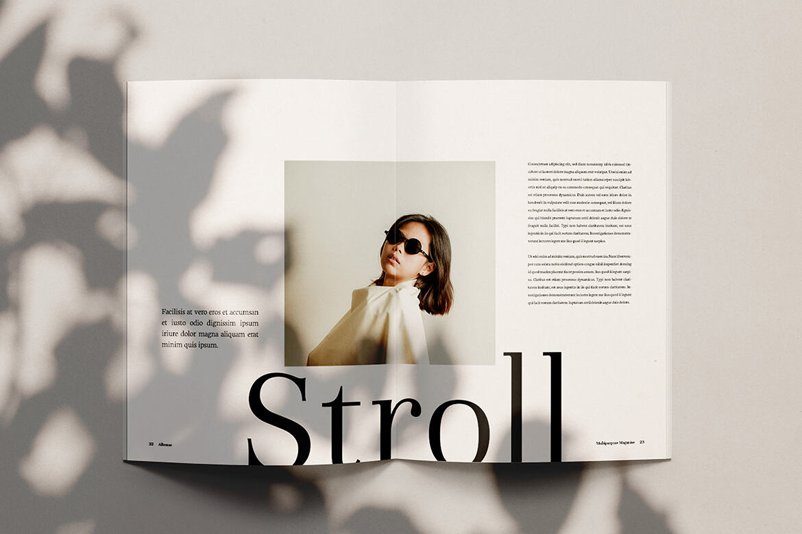 Albouze - Minimalist FREE Magazine Template - view 12