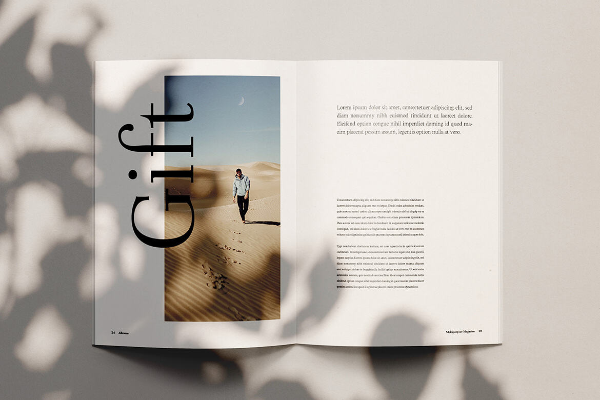 Albouze - Minimalist FREE Magazine Template - view 13
