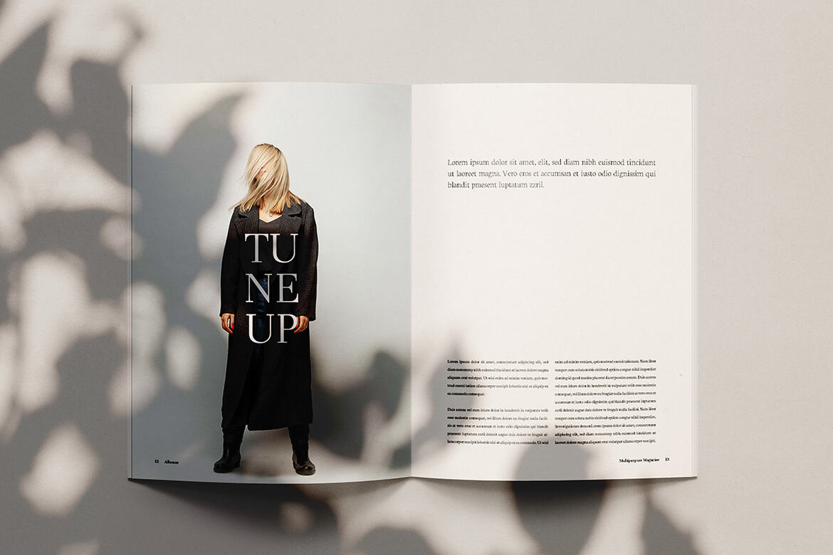 Albouze - Minimalist FREE Magazine Template - view 7