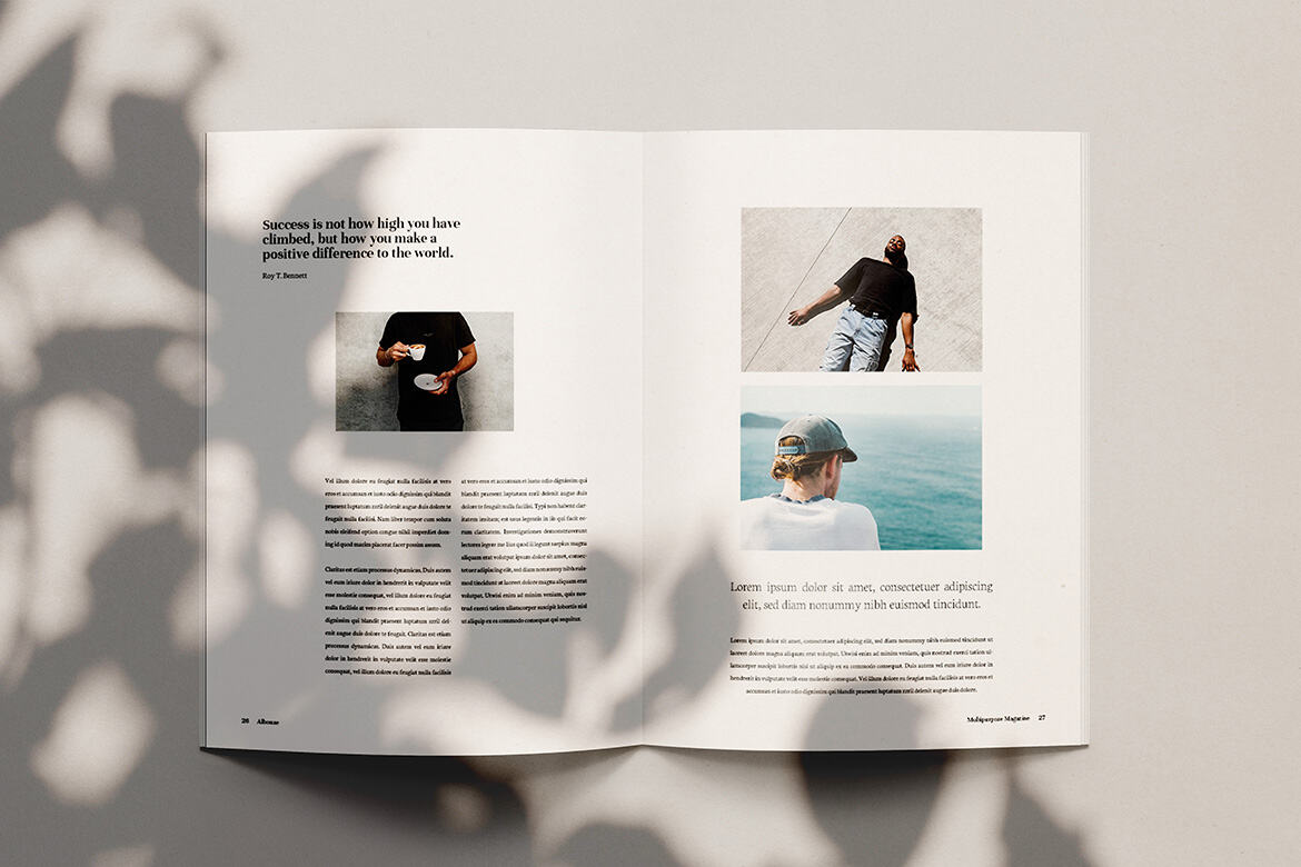 Albouze - Minimalist FREE Magazine Template - view 14