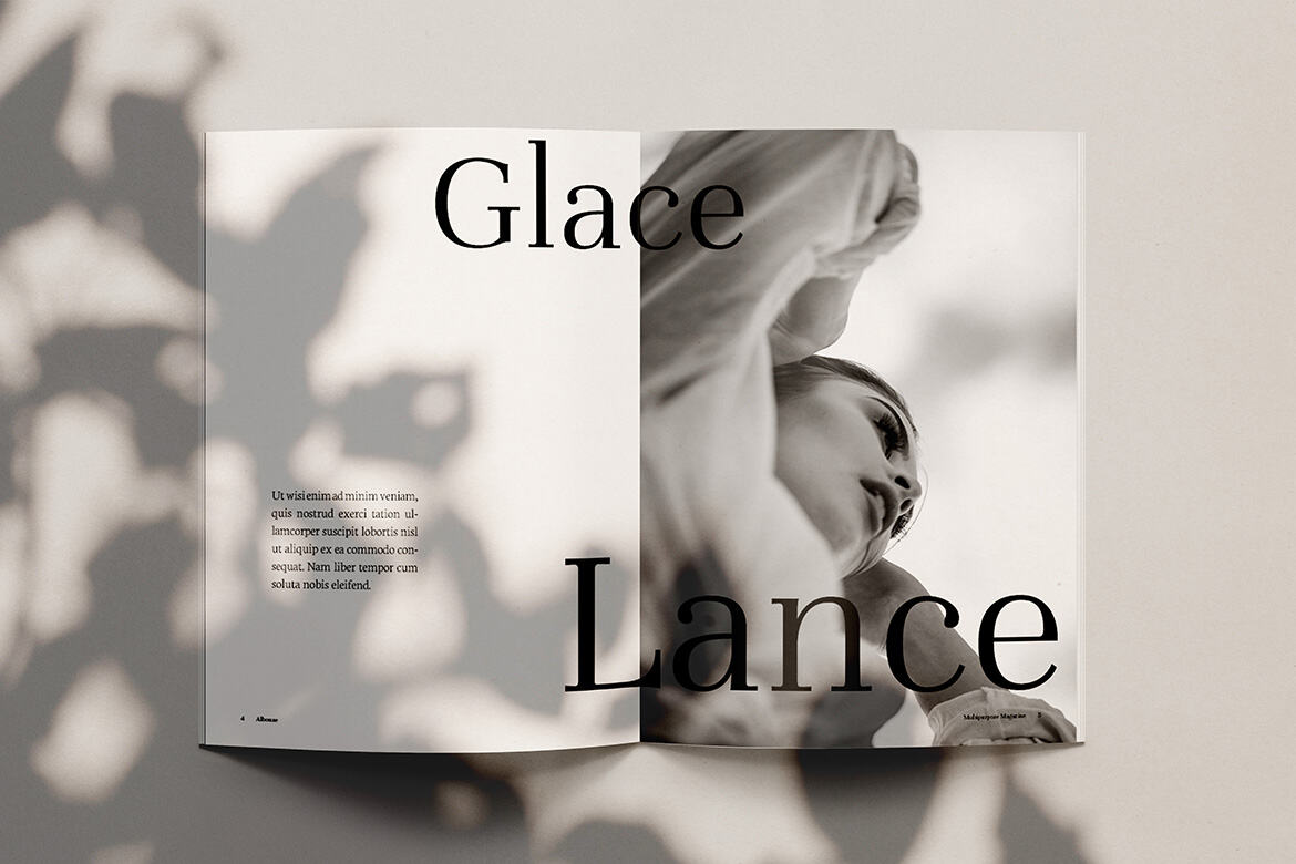 Albouze - Minimalist FREE Magazine Template - view 3