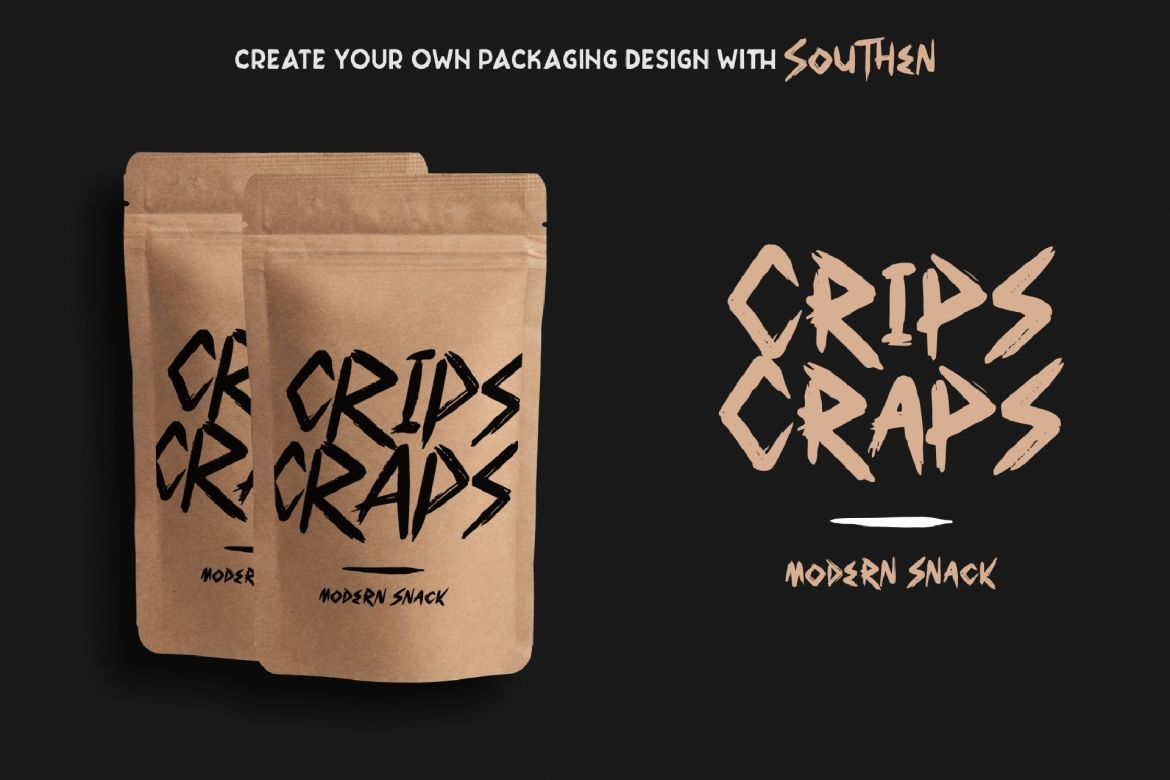 Southen - Handbrush Fonts - view 3