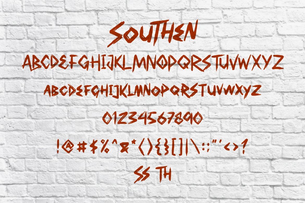Southen - Handbrush Fonts - view 5