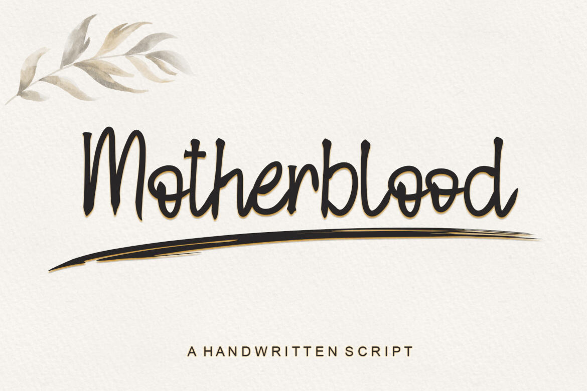 Motherblood - Free Font - view 4