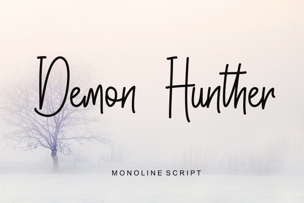 Demon Hunther - Free Font - view 3