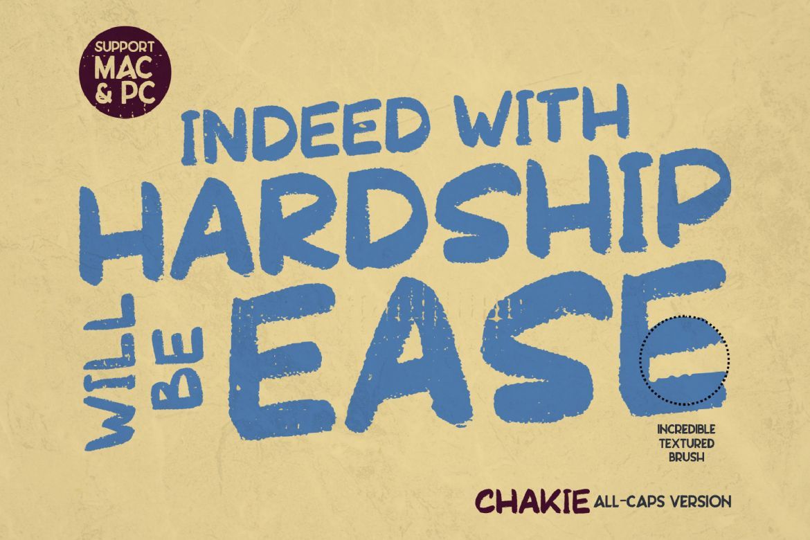 Chakie - Bold Brush Font alternate