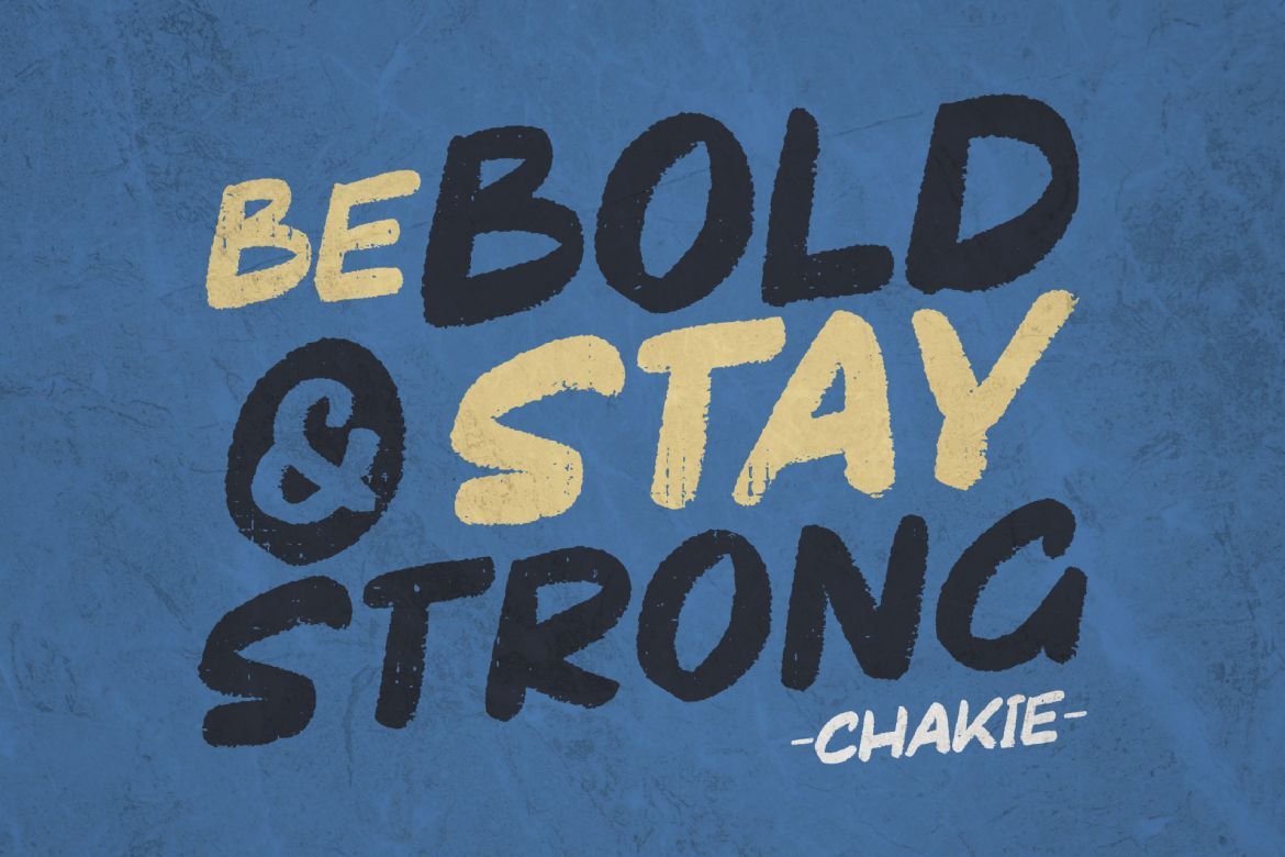 Chakie - Bold Brush Font - view 3