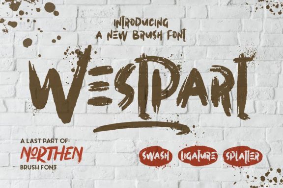 Westpart - Handbrush Font