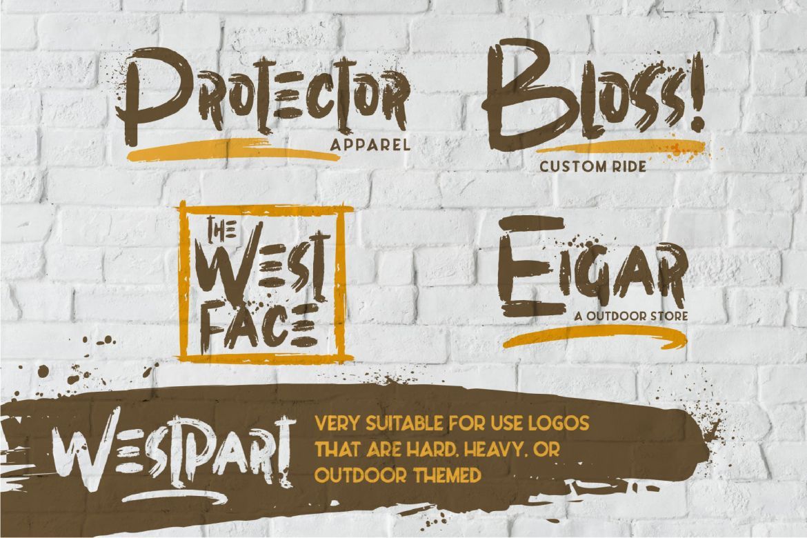 Westpart - Handbrush Font - view 3