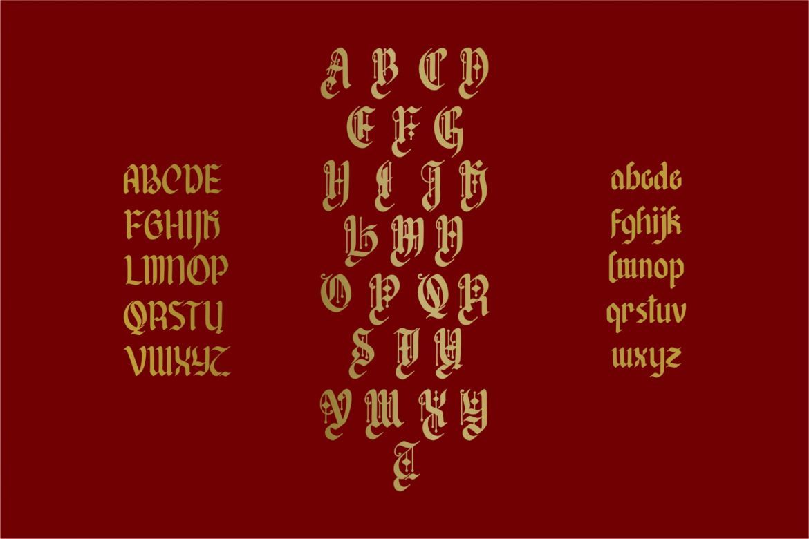 Afterkilly - Blackletter Font - view 5