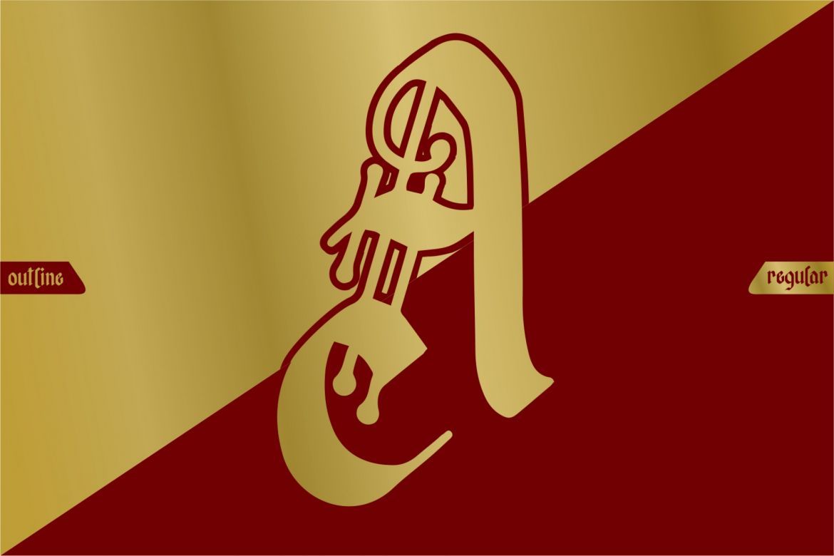 Afterkilly - Blackletter Font - view 7