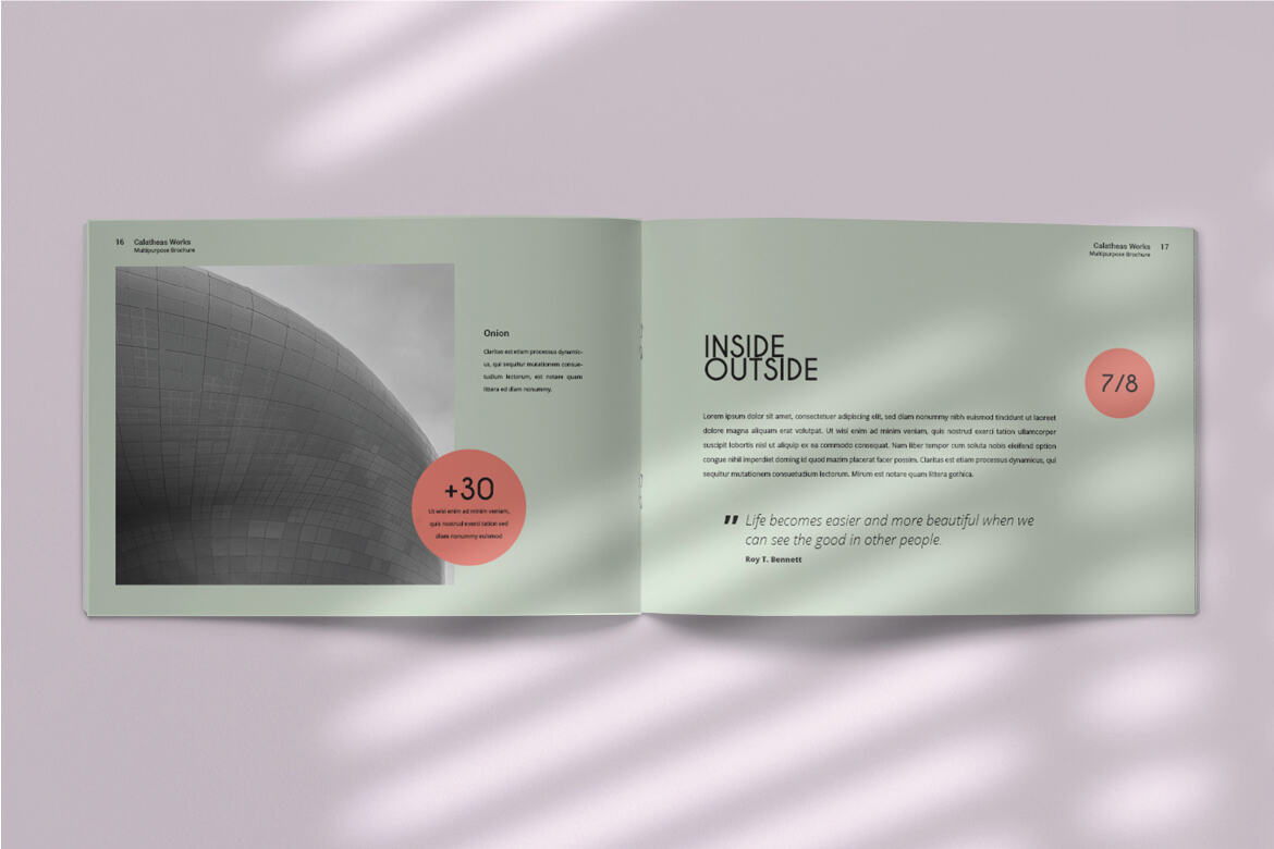 Calatheas Works - FREE Landscape Brochure Template - view 9