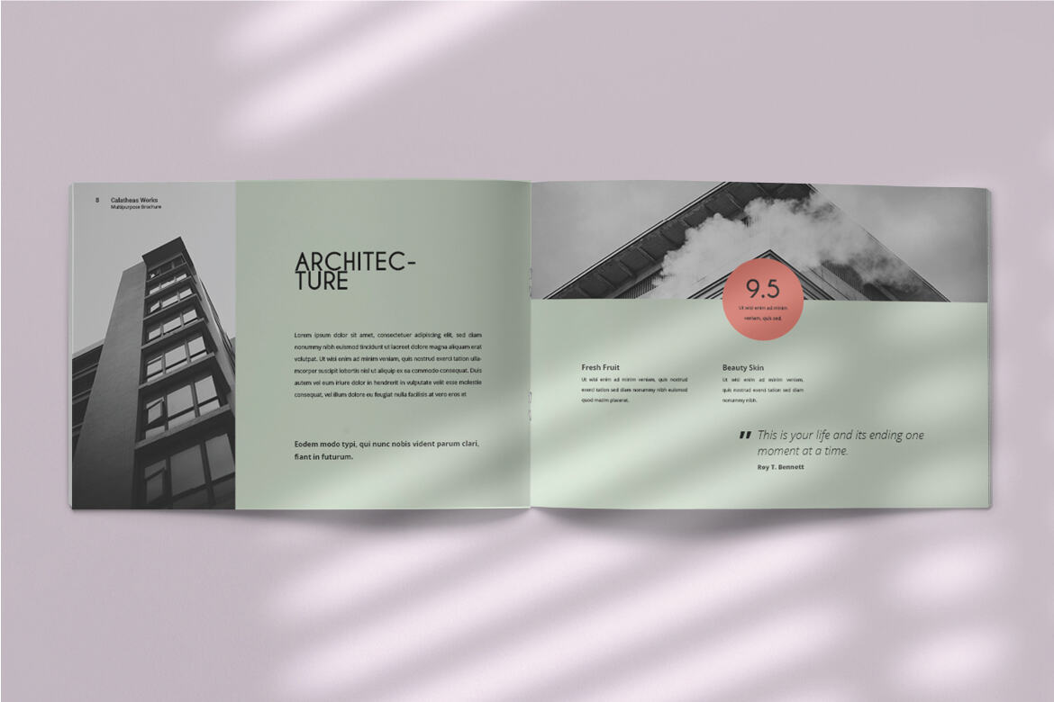 Calatheas Works - FREE Landscape Brochure Template - view 5