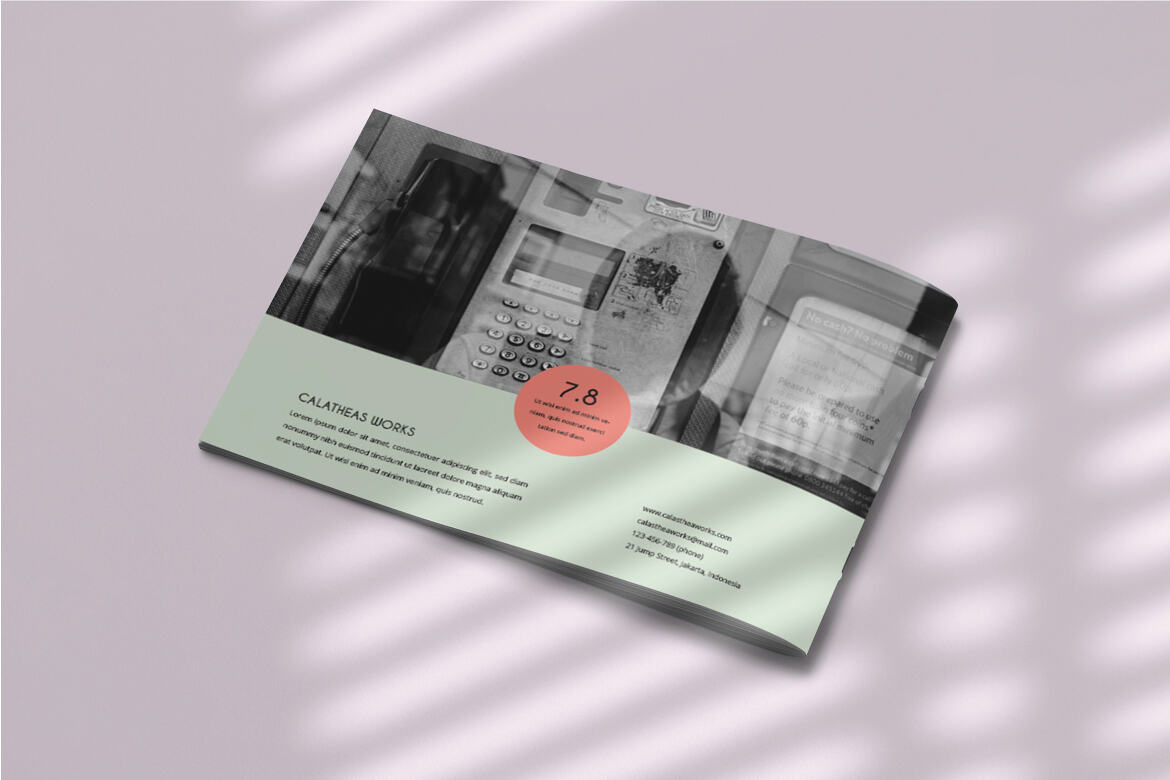 Calatheas Works - FREE Landscape Brochure Template - view 13