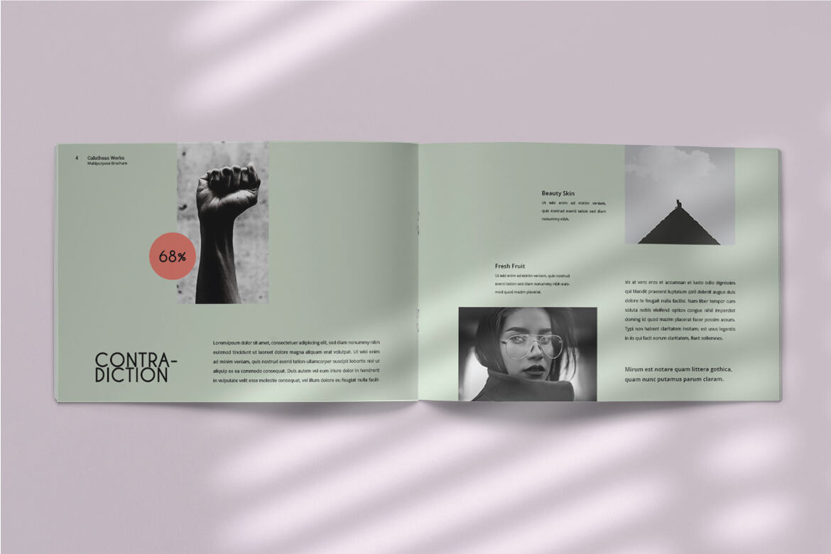 Calatheas Works - FREE Landscape Brochure Template - view 3