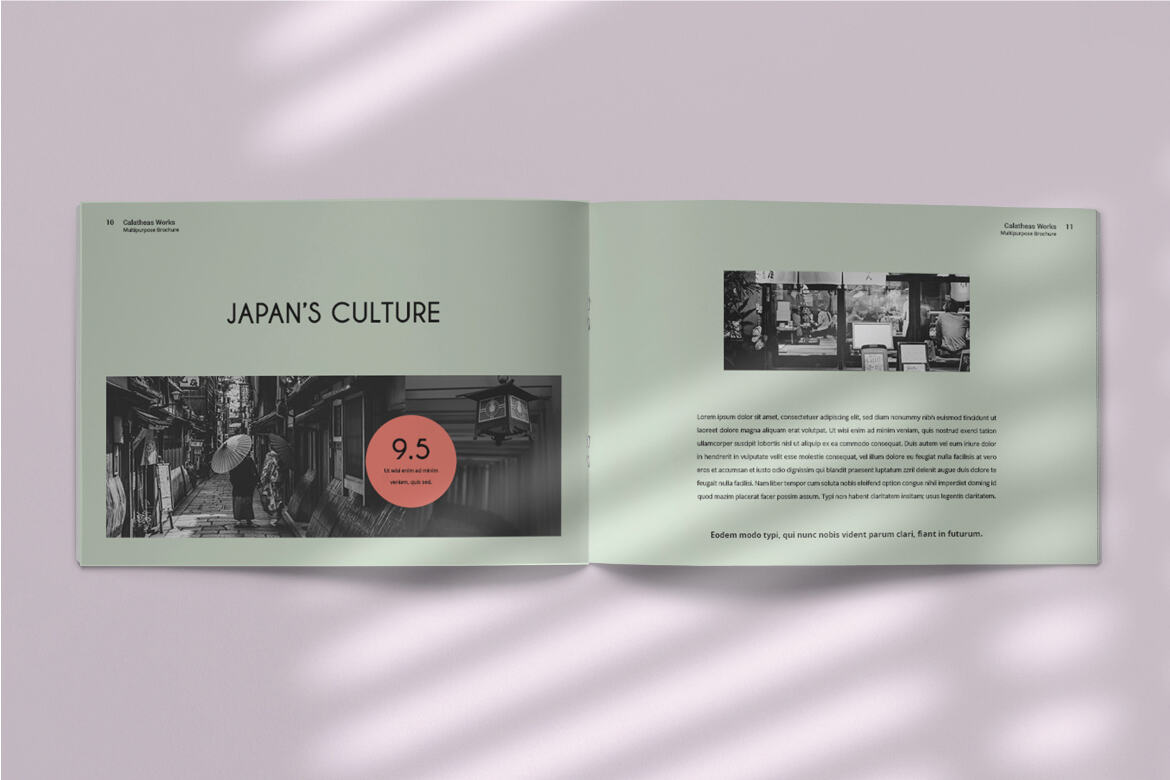 Calatheas Works - FREE Landscape Brochure Template - view 6