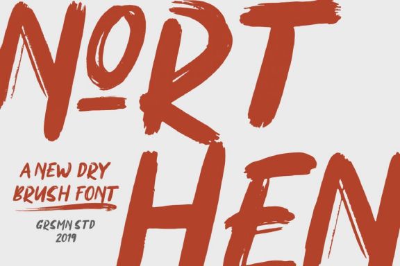 Northen - Handbrush Font
