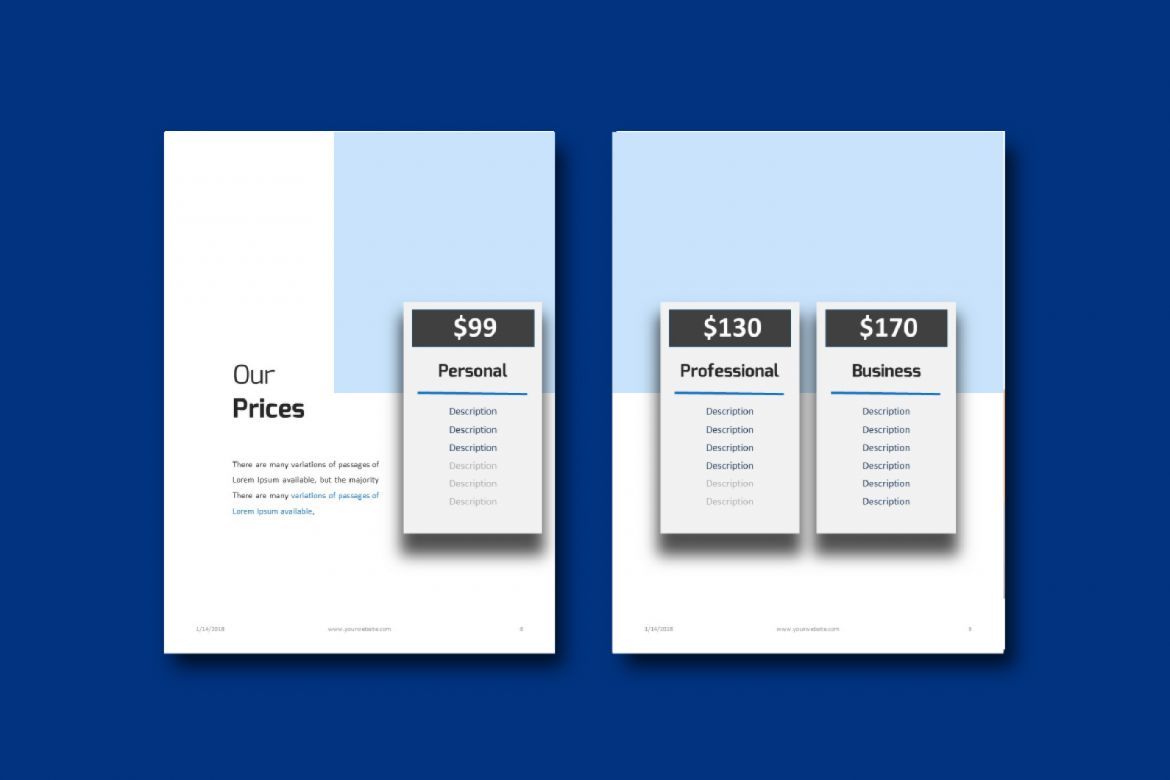 16 Pages Corporate Company eBook Template PowerPoint - view 9
