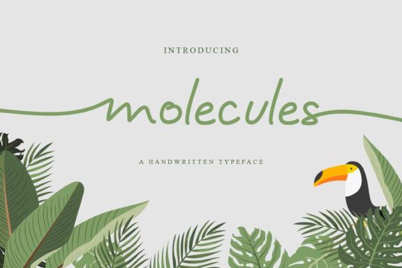 Molecules - Free Script Font