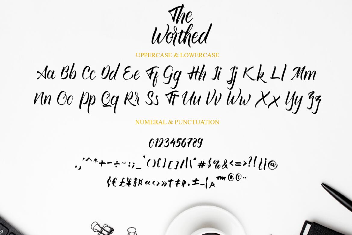 The Worthed - Free Handwritten Font - view 8