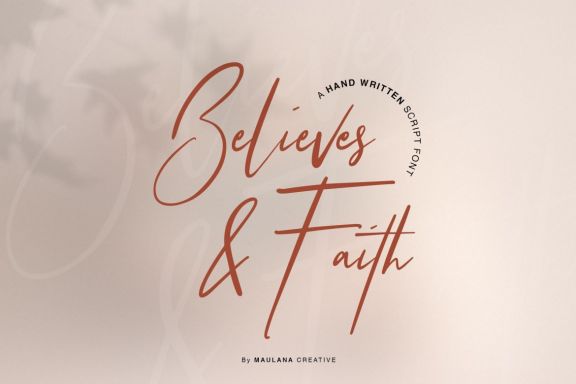 Believes And Faith Font