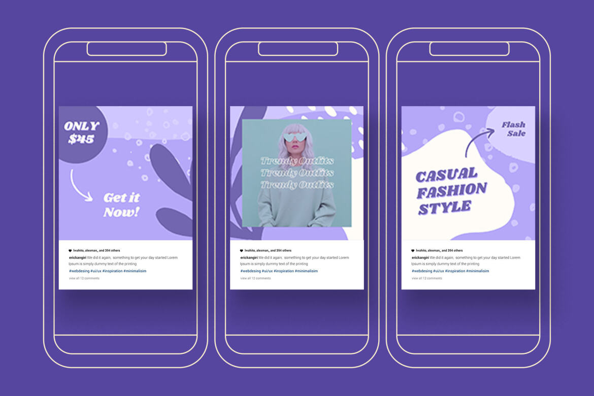 Fashion Violet Puzzle Instagram | Free CANVA Template - view 5