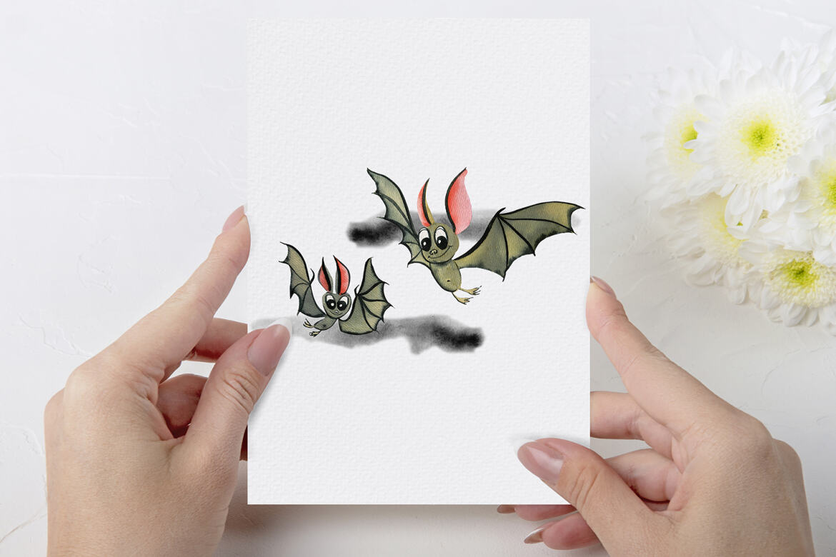 Halloween Bats - Free Sublimation Illustration - view 3