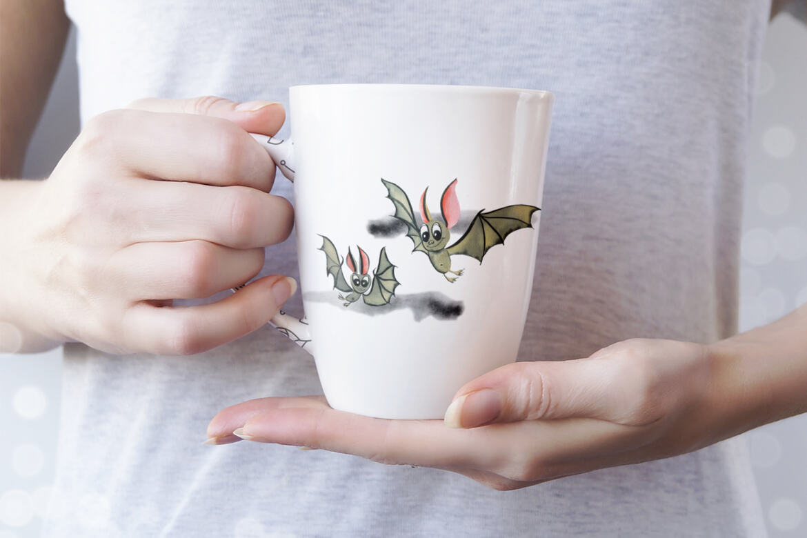 Halloween Bats - Free Sublimation Illustration alt